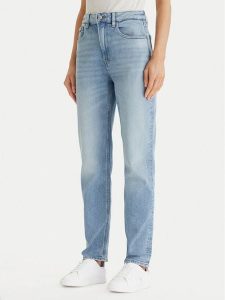 Calvin Klein Jeans Jeansy LV047F670G Niebieski Mom Fit. Niebieskie jeansy Calvin Klein Jeans, bez wzorów, z bawełny. Za 489,99 zł.
