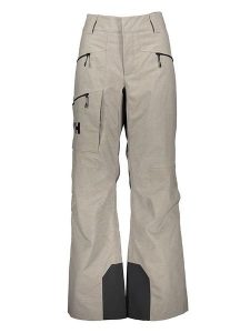 Helly Hansen Spodnie narciarskie "Powderqueen" w kolorze beżowym rozmiar: M. Brązowe spodnie dresowe Helly Hansen, m, bez wzorów, z materiału. Za 461,21 zł.