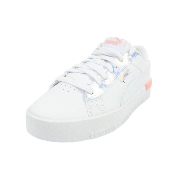 Damskie Buty Sportowe Jada Ze Skóry Ekologicznej. Białe buty trekkingowe Puma, ze skóry ekologicznej, bez zapięcia. Za 233,99 zł.