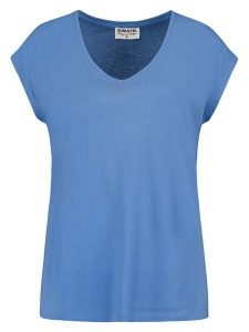 Sublevel Koszulka w kolorze błękitnym rozmiar: M. Niebieskie bluzki Sublevel, m, bez wzorów, bez kołnierzyka, bez ramiączek. Za 43,99 zł.