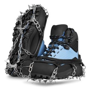 Raczki na buty Spokey Secu. Czarne buty trekkingowe Spokey, bez zapięcia. Za 77,99 zł.