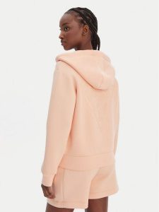 Guess Bluza V3RQ11 K7UW2 Pomarańczowy Regular Fit. Brązowe bluzy Guess, s, z aplikacjami, z wiskozy, bez kaptura. Za 390,99 zł.