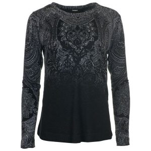 Desigual Sweter Damski Edimburgo M, Czarny. Swetry klasyczne marki Desigual. W wyprzedaży za 335,00 zł.