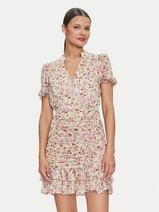 Guess Sukienka codzienna W4YK41 WGBL2 Różowy Regular Fit. Czerwone kombinezony Guess, l, z aplikacjami, z syntetyku, bez kołnierzyka, bez ramiączek. Za 319,99 zł.