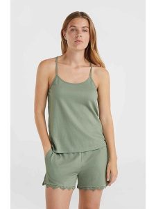 O'Neill Top "Ava" w kolorze khaki rozmiar: M. Brązowe topy O'Neill, m, bez wzorów, z koronki, bez kołnierzyka, bez ramiączek. Za 74,63 zł.