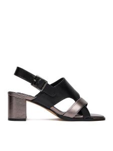 MEXX Sandały EO-WS1161-03 Czarny. Czarne sandały Mexx, bez wzorów, ze skóry, bez obcasa, na słupku, bez zapięcia. Za 329,99 zł.