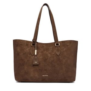 Torebka GINO ROSSI. Czarne shopper bag Gino Rossi, bez wzorów, bez dodatków. Za 259,99 zł.
