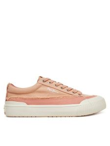 Pepe Jeans Tenisówki Ben Fresh W PLS31589 Pomarańczowy. Brązowe trampki Pepe Jeans, bez wzorów, z jeansu, bez zapięcia. Za 179,99 zł.