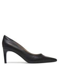 Calvin Klein Szpilki Pump 70 Pointy Hw Bar Lth HW0HW02561 Czarny. Czarne szpilki Calvin Klein, bez wzorów, ze skóry, bez obcasa. Za 519,99 zł.