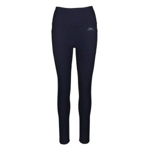 Legginsy Damskie Basca. Niebieskie legginsy Trespass, bez wzorów, z elastanu, długie. Za 114,99 zł.