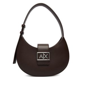 Torebka Armani Exchange. Brązowe torebki klasyczne Armani Exchange, bez wzorów, bez dodatków. Za 599,99 zł.