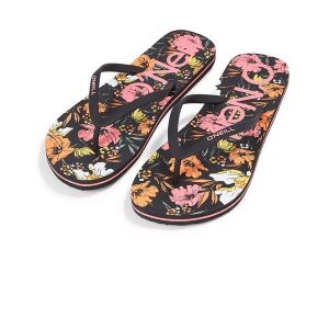 Japonki damskie O'Neill Profile Graphic Sandals - różowo-pomarańczowe, Rozmiar buta 40. Brązowe klapki O'Neill, bez wzorów, bez obcasa. Za 104,99 zł.