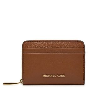 Portfel MICHAEL Michael Kors. Brązowe portfele MICHAEL Michael Kors, bez wzorów. Za 299,99 zł.