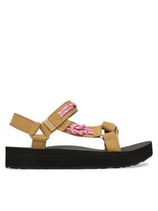 Teva Sandały Midform Universal Crafted 1173910 Beżowy. Brązowe sandały Teva, bez wzorów, z materiału, bez obcasa, na płaskiej podeszwie, bez zapięcia. Za 339,99 zł.