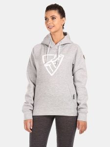 Kilpi Bluza "Fjela" w kolorze szarym rozmiar: 38. Szare bluzy Kilpi, bez wzorów, z kapturem. Za 173,60 zł.