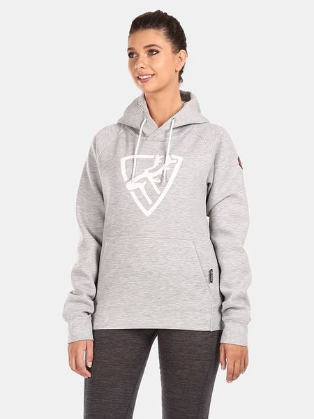 Kilpi Bluza "Fjela" w kolorze szarym rozmiar: 38. Szare bluzy Kilpi, bez wzorów, z kapturem. Za 174,02 zł.