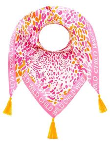 Zwillingsherz Chusta trójkątna w kolorze jasnoróżowo-kremowo-pomarańczowym - 200 x 90 cm rozmiar: onesize. Brązowe apaszki i chusty Zwillingsherz, bez wzorów, z materiału. Za 119,40 zł.