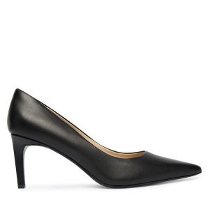 Szpilki Calvin Klein. Czarne szpilki Calvin Klein, bez wzorów, bez obcasa. Za 649,99 zł.