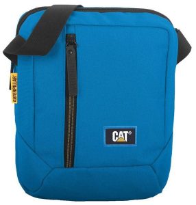 SASZETKA CATERPILLAR listonoszka torebka na ramię niebieska. Niebieskie nerki i saszetki Caterpillar, z aplikacjami, z materiału. Za 119,00 zł.