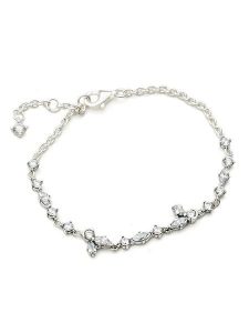 Pandora Srebrna bransoletka z cyrkoniami rozmiar: onesize. Szare bransoletki Pandora, z cyrkonią, srebrne. Za 384,95 zł.