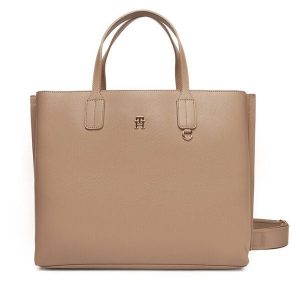 Torebka Tommy Hilfiger. Brązowe torebki klasyczne TOMMY HILFIGER, bez wzorów, bez dodatków. Za 599,99 zł.