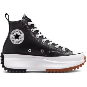 Buty sportowe Converse Run Star Hike Platform Foundational Leather. Białe trampki Converse, bez wzorów, ze skóry, bez zapięcia. W wyprzedaży za 434,80 zł.