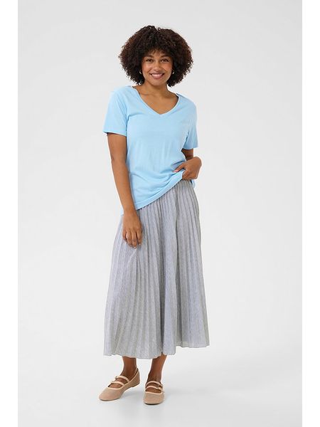 Cream Koszulka w kolorze błękitnym rozmiar: M. Niebieskie bluzki Cream, m, bez wzorów, bez kołnierzyka, bez ramiączek. Za 61,46 zł.