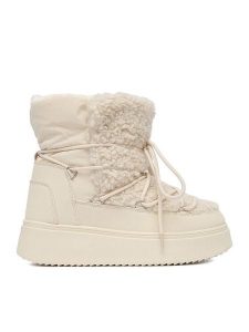 DeeZee Śniegowce HD5357 Beżowy. Brązowe buty zimowe DeeZee, z materiału, bez obcasa, bez zapięcia. Za 199,99 zł.