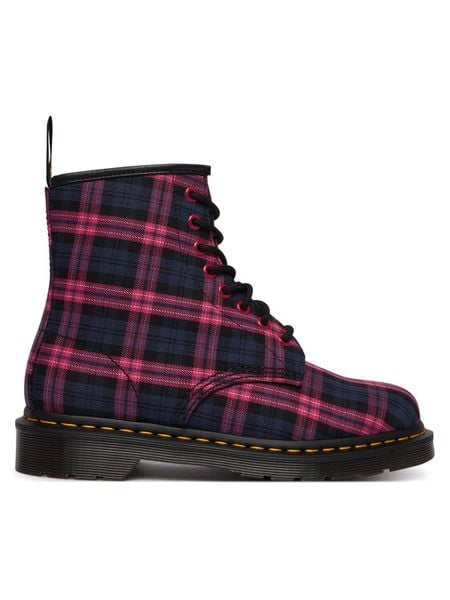 Dr. Martens Trapery 1460 DM41969650 Fioletowy. Fioletowe buty zimowe Dr. Martens, z materiału, bez obcasa, bez zapięcia. Za 609,99 zł.