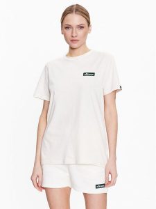 Ellesse T-Shirt Tolin SGR17945 Écru Regular Fit. T-shirty Ellesse, bez wzorów, z bawełny, bez kołnierzyka, bez ramiączek. Za 89,99 zł.