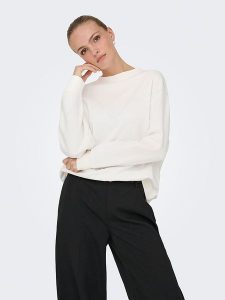 JDY Bluza "Nanna" w kolorze białym rozmiar: L. Białe bluzy JDY, l, bez wzorów, bez kaptura. Za 92,64 zł.