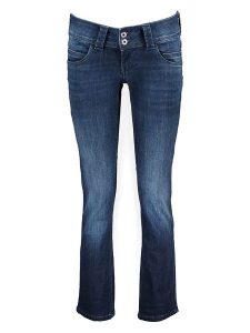 Pepe Jeans Dżinsy - Slim fit - w kolorze granatowym rozmiar: W31/L32. Niebieskie jeansy Pepe Jeans, z aplikacjami, z jeansu. Za 149,31 zł.