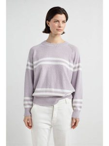 Josephine & Co Sweter "Joe" w kolorze fioletowym rozmiar: XS. Różowe swetry oversize Josephine & Co, xs, bez wzorów, bez ramiączek. Za 165,99 zł.