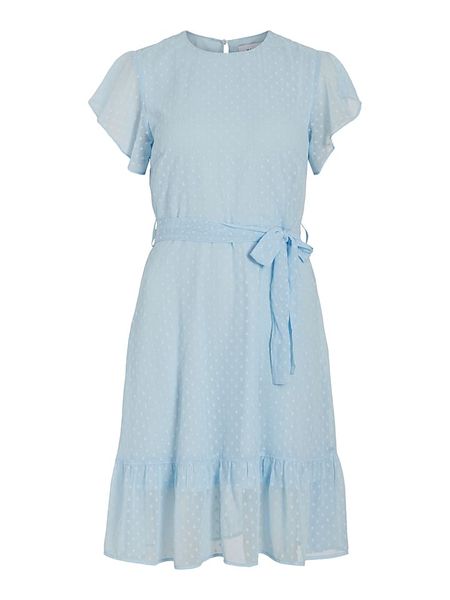 Vila Sukienka w kolorze błękitnym rozmiar: 38. Niebieskie sukienki Vila, na co dzień, bez wzorów, z tkaniny, bez kołnierzyka, bez ramiączek, midi, proste. Za 100,52 zł.