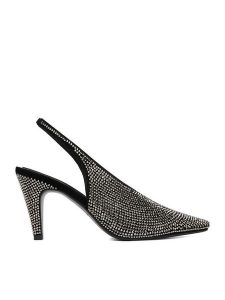 Eva Minge Czółenka EO-LYRA-LT1993-8-1 Czarny. Czarne czółenka Eva Minge, bez wzorów, ze skóry, bez obcasa, bez zapięcia. Za 479,99 zł.