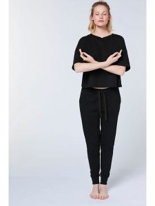 Detto Fatto Koszulka w kolorze czarnym rozmiar: S. Czarne bluzki Detto Fatto, s, bez wzorów, z bawełny, bez kołnierzyka, bez ramiączek. Za 104,99 zł.