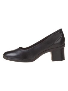 Clarks Skórzane czółenka "Shaya Poppy" w kolorze czarnym rozmiar: 38. Czarne czółenka Clarks, bez wzorów, bez obcasa, bez zapięcia. Za 304,95 zł.