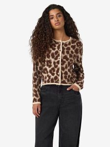 Noisy may Kardigan "Sille" w kolorze brązowo-beżowym rozmiar: L. Brązowe kardigany Noisy may. Za 104,99 zł.