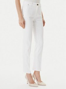 Luisa Spagnoli Jeansy Aroma 542975 Biały Straight Fit. Białe jeansy LUISA SPAGNOLI, bez wzorów, z bawełny. Za 606,99 zł.