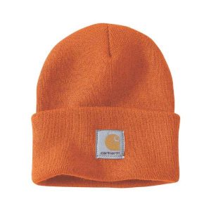 Czapka zimowa Carhartt Acrylic Watch Hat. Brązowe czapki CARHARTT, bez wzorów, sportowe. Za 68,74 zł.