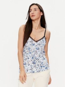 Tommy Hilfiger Koszulka piżamowa UW0UW05193 Niebieski Regular Fit. Niebieskie koszule nocne TOMMY HILFIGER, bez wzorów, bez ramiączek. Za 149,99 zł.