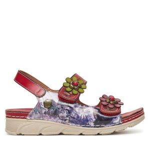 Sandały Laura Vita. Sandały LAURA VITA, bez wzorów, bez obcasa, na koturnie, bez zapięcia. Za 459,99 zł.