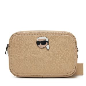 Torebka KARL LAGERFELD. Brązowe listonoszki KARL LAGERFELD, bez wzorów, bez dodatków. Za 489,99 zł.