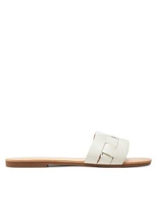 ONLY Shoes Klapki Onlfeli-3 15335548 Biały. Białe klapki ONLY SHOES, bez wzorów, ze skóry, bez obcasa. Za 179,99 zł.