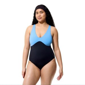 Strój kąpielowy damski Speedo Sculpture Butterfly Back. Czarne stroje jednoczęściowe Speedo, bez wzorów. Za 339,99 zł.