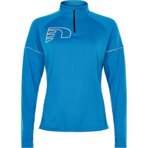 Bluza damska Newline core zip neck. Niebieskie bluzy Newline, s, bez wzorów, bez kaptura. Za 241,50 zł.