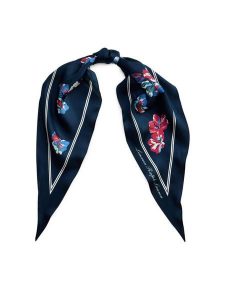 LAUREN RALPH LAUREN Chusta 454P14494001 Granatowy. Niebieskie rękawiczki Lauren Ralph Lauren, bez wzorów, z jedwabiu. Za 379,99 zł.