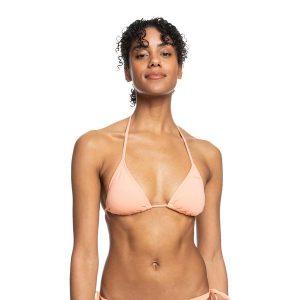 Góra od stroju kąpielowego ROXY Beach Classics Mod Tiki TRI. Brązowe bikini Roxy, bez wzorów. Za 59,99 zł.