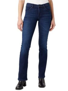 Wrangler Dżinsy - Boot fit - w kolorze granatowym rozmiar: W28/L30. Niebieskie jeansy Wrangler, z aplikacjami. Za 184,89 zł.