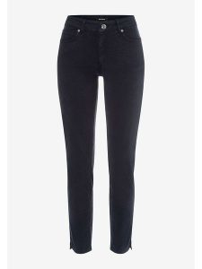 More & More Dżinsy w kolorze czarnym rozmiar: 42. Czarne jeansy More & More, z aplikacjami, ze skóry. Za 148,96 zł.